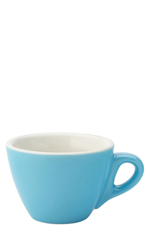 Porselenskopp Flat White Blå Barista 16cl - 12-pakning