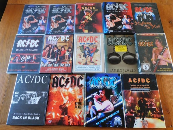 14 x AC/DC Musikksamling - Heavy Metal DVD