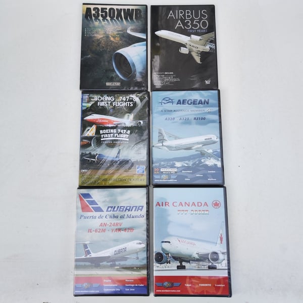 6x Flyfilm: Piloter & Fly (Airbus, Boeing) DVD