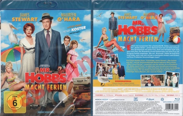 Mr Hobbs Takes A Vacation (1962) – Blu-ray James Stewart, Maureen O'Hara