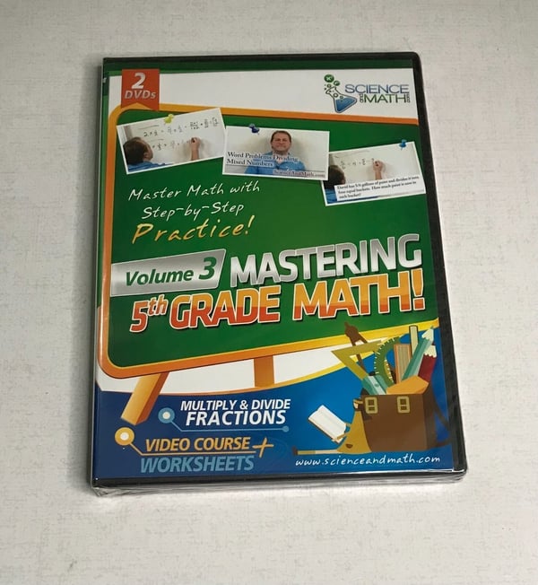 Bemästra Årskurs 5 Matematik! Volym 3 (Multiplicera & Dividera Bråk) DVD