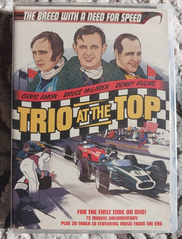Trio at the Top & CD – Chris Amon, Bruce McLaren, Denny Hulme Motorsport DVD