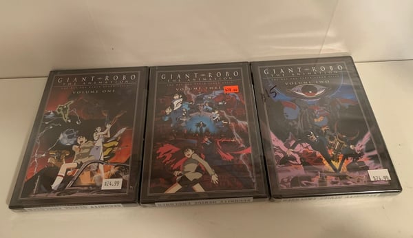 Giant Robo The Animation: Osat 1, 2 ja 3 (DVD-setti)