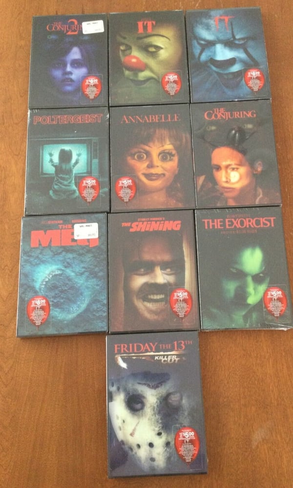 Lenticular SlipCover Horror Collection: It, Meg, Exorcist DVD