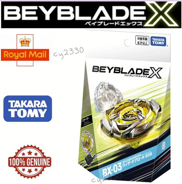 BX-03 Genuine Takara Tomy Official BEYBLADE X Starter Wizard Arrow 4-80B Brand New