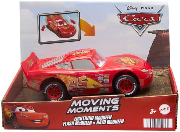 Disney Pixar CARS Moving Moments Lightning Mcqueen Moving Eyes & Mouth Brand New