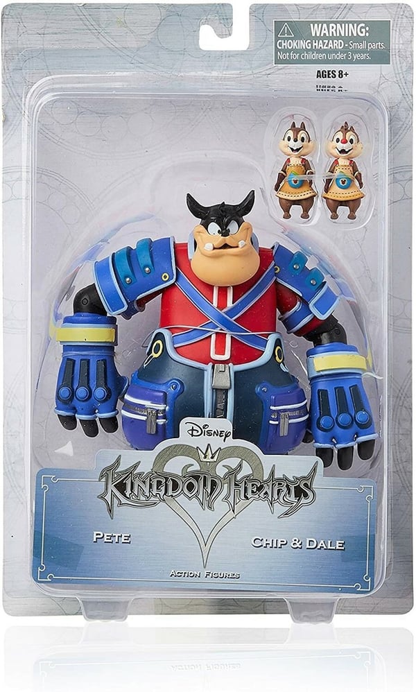 Kingdom Hearts: Pete + Chip & Dale Action Figures Disney, Diamond Select Brand New
