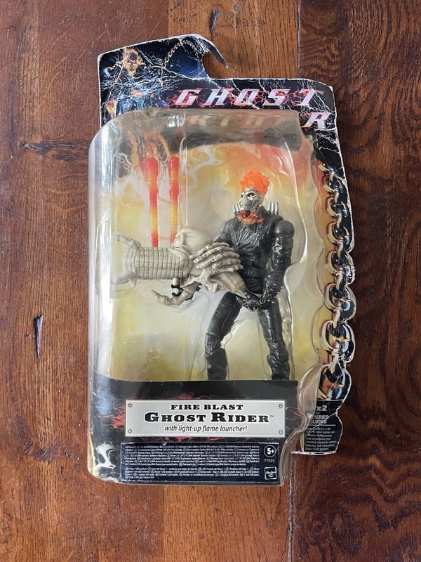 Marvel Ghost Rider Movie Fire Blast 6 Poseable Action Figure Hasbro 2007 Brand New
