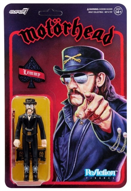 MOTORHEAD LEMMY MODERN COWBOY REACTION FIGURE super 7 mint sealed hard rock Brand New