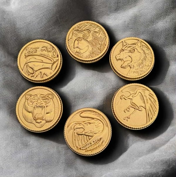 Ninjetti Power Rangers Power Coins Complete Set of 6 Brand New | CDON