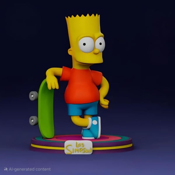 The Simpsons BART SIMPSON Model Figure Bart Brand New | CDON