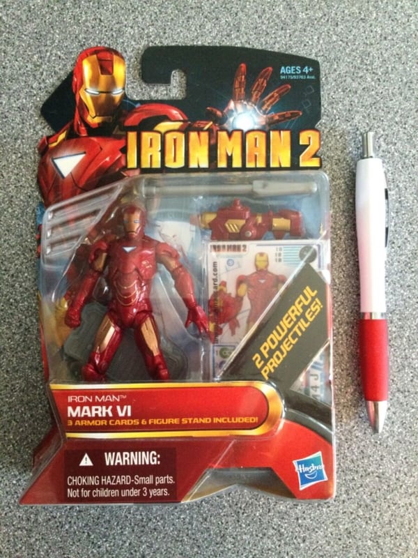 Marvel Iron Man 2 movie Mark VI Action Figure and sealed Brand New