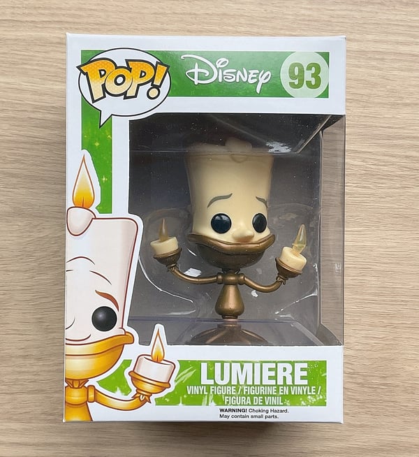 Funko Pop Disney Beauty & The Beast Lumiere #93 + Free Protector Brand New