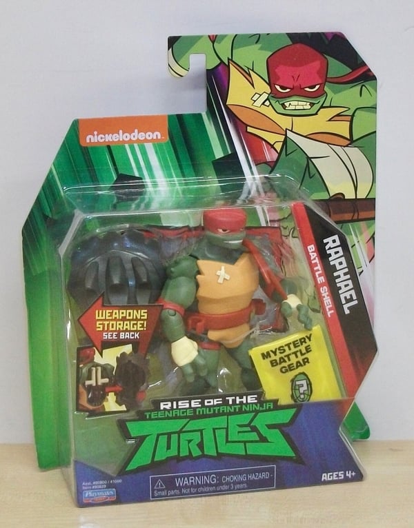 Teenage Mutant Ninja Turtles Raphael action figure Battle Shell Brand New