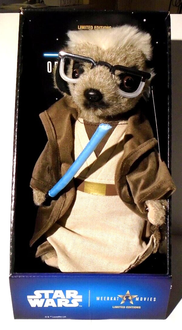 Star Wars Sergei as Obi-Wan Kenobi Meerkat Plush Soft Toy Brand New