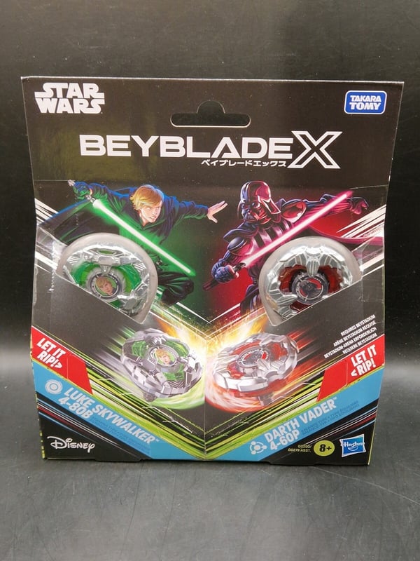 Beyblade X Star Wars Le Skywalker/ Darth Vader Double Pack Brand New
