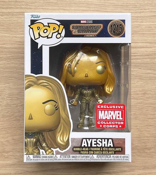 Funko Pop Guardians Of The Galaxy Vol 3 Ayesha MCC #1215 + Protector Brand New
