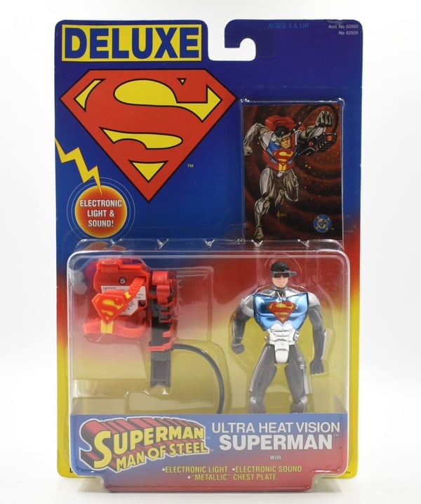 Kenner Superman Man of Steel Ultra Heat Vision Superman Deluxe Action ...
