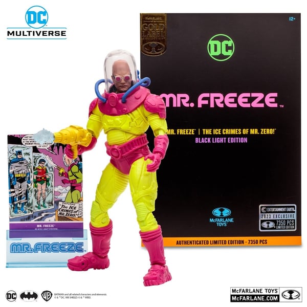 DC Multiverse MR Freeze Black light Edition Gold Label Series Action Figure Brand New DC Multiverse MR Freeze Black light Edition Gold Label Series Action Figure Brand New