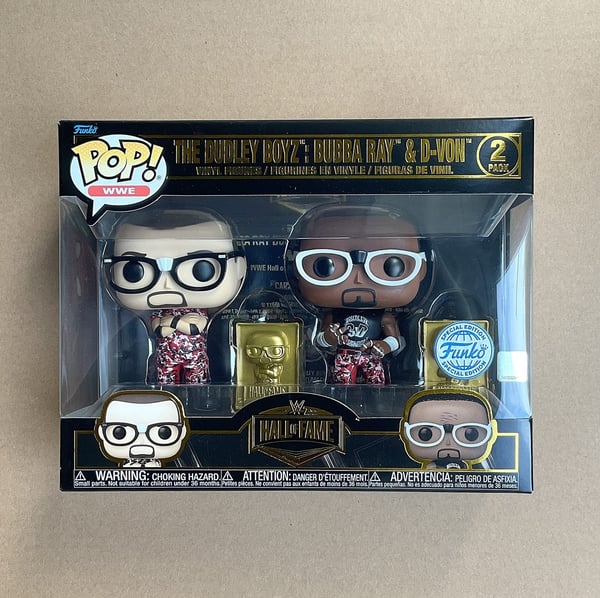 Funko Pop WWE Hall Of Fame The Dudley Boyz Bubba Ray & D-Von 2-Pack + Protector Brand New
