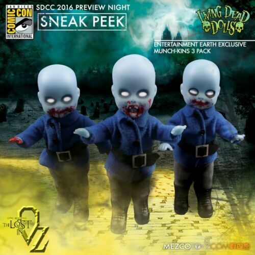 Living Dead Dolls Wizard of OZ Mini Munchkins (Pack of 3) Exclusive Collectable Brand New