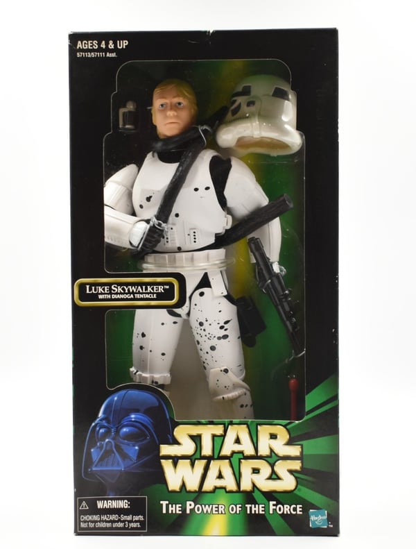 Star Wars Power of The Force Le Skywalker with Dianoga Tentacle 12 Figure Brand New