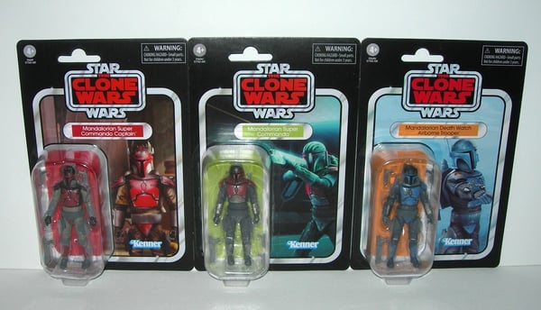 Star Wars Vintage Collection Clone Wars Mandalorians VC243, VC246 and ...