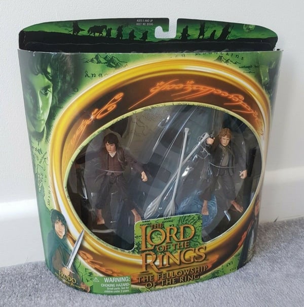 Toy Biz Frodo & Samwise Elven Boat Action Figure Set Lord of the Rings ...