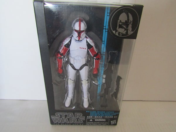 HASBRO STAR WARS CLONE TROOPER CAPTAIN THE BLACK SERIES BLUE LINE Brand New