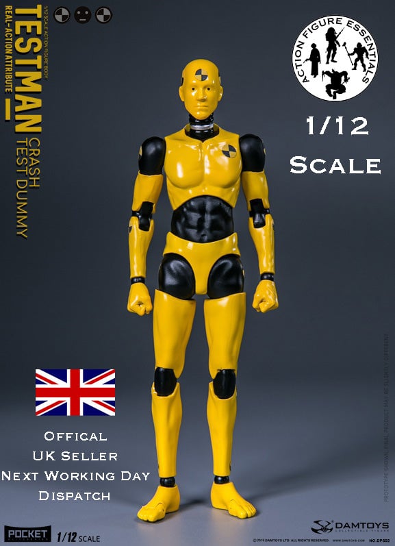 1/12 TestMan Crash Test Dummy Action Figure Body Damtoys DPS02 Sealed Brand New