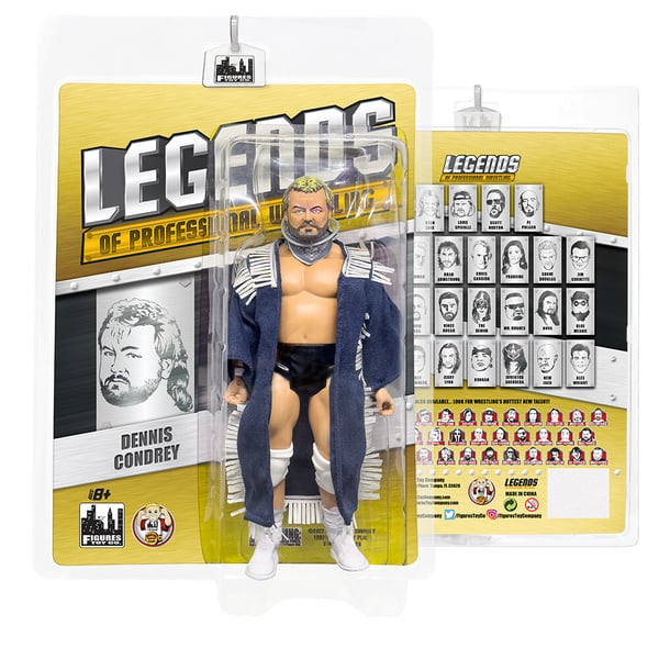 Official Legends of Professional Wrestling Dennis Condrey Action Figure Brand New
