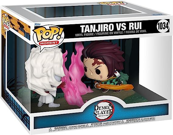 DEMON SLAYER TANJIRO V RUI 1034 FUNKO POP 2 PACK VINYL FIGURE FIGURINE Brand New