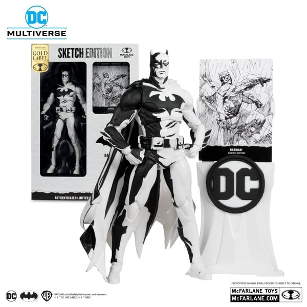 DC Multiverse Batman Hush Sketch Limited Edition (Gold Label) Action Figure Brand New