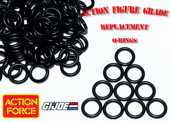 GI Joe Action Force O-Ring Rings for Vintage Figure Waist Repair Replacements 20 Brand New