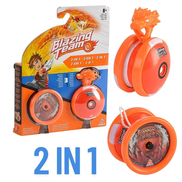 2 in 1 Blazing Team Flamming Tiger Yoyo Morph Master Jojo Kids & Adults Brand New 2 in 1 Blazing Team Flamming Tiger Yoyo Morph Master Jojo Kids & Adults Brand New