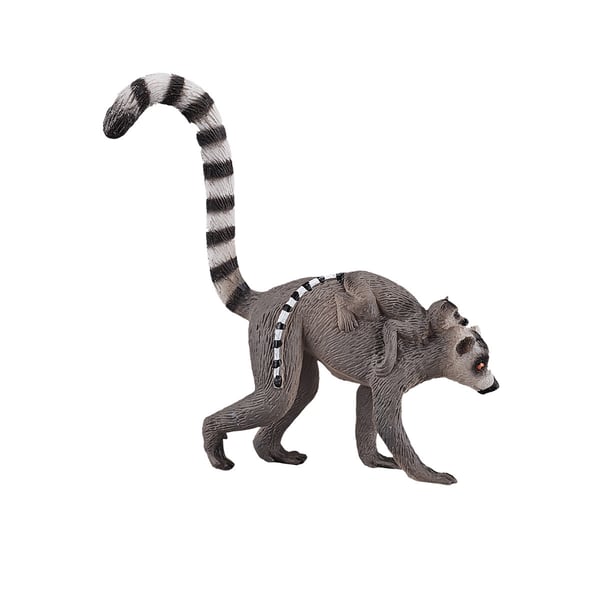 Mojo RINGTAIL LEMUR & BABY Wild zoo animal play model figure toy plastic forest Brand New