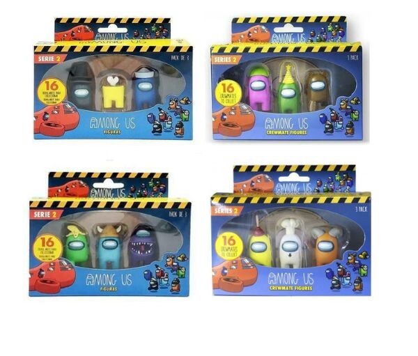 Among Us Crewmate Figures S2 3 Pack Brand New