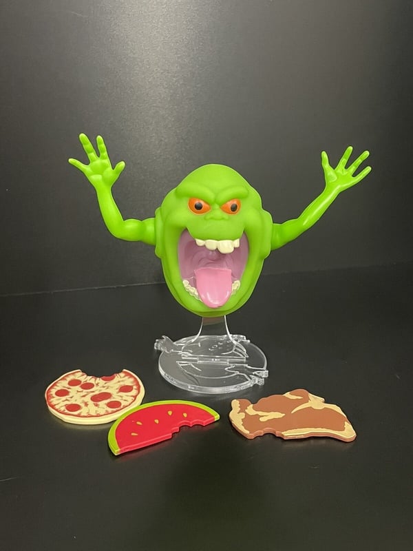 The Real Ghostbusters Kenner 1985 Slimer Bespoke Acrylic Display Stand Brand New