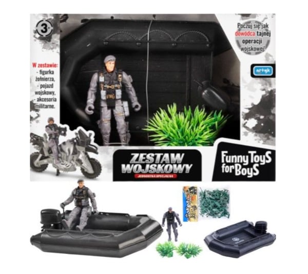 Playset Military Soldier Pontoon Army Commando Toy GiftBOX NO GOOD CONDITION Brand New