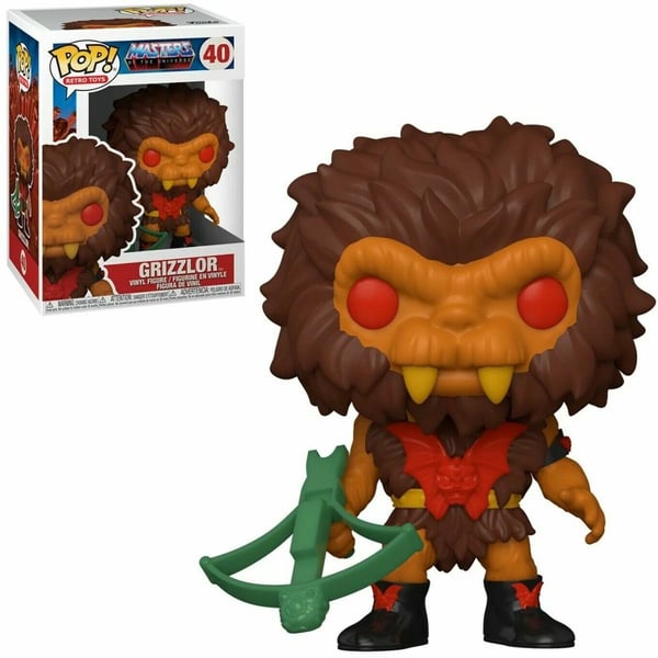 HE-MAN MASTERS OF THE UNIVERSE GRIZZLOR 375 POP RETRO TOYS VINYL FIGURE 40 Brand New