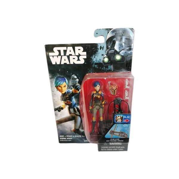 STAR WARS Rebels Sabine Wren 375 Action Figure 2016 US Card Brand New