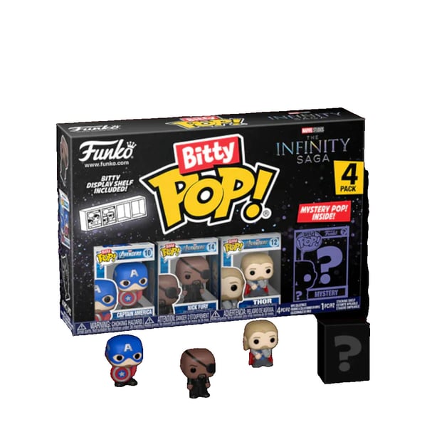 Bitty Pop Marvel Captain America ,Nick Fury, Thor Brand New