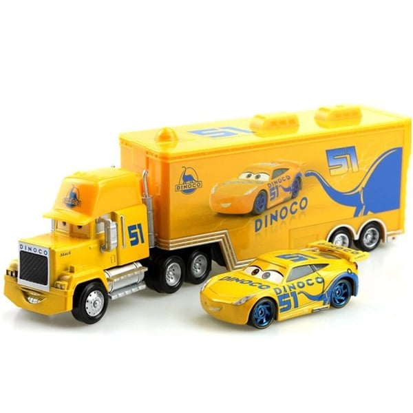 2-Pack Disney Pixar Cars NO51 DiNOco Cruz & Hauler Truck Diecast Toys 1:55 Car Brand New