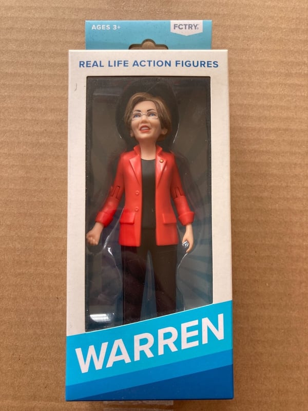 Elizabeth Warren Live Action Figure Brand New