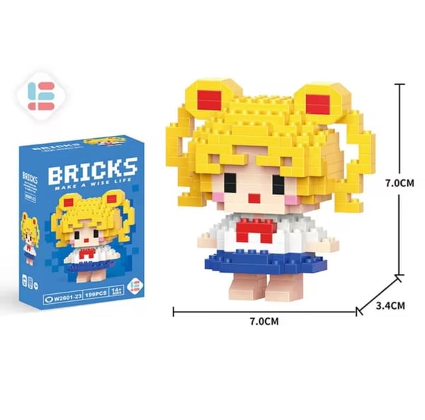 Sailor Moon Venus Building Blocks Set BRICKS Brand New