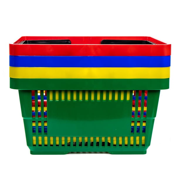 Indkøbskurv gul 22L H-22 cm L-30 cm G-43 cm 10 stk.