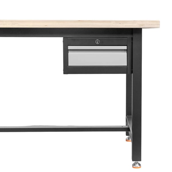 Mega-M työkalukompakti 1 laatikko työpöytään 37x48,6x19 cm harmaa