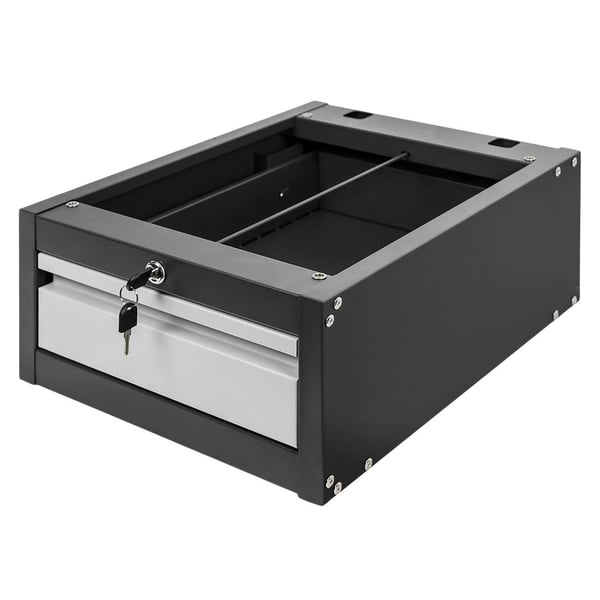 Mega-M työkalukompakti 1 laatikko työpöytään 37x48,6x19 cm harmaa