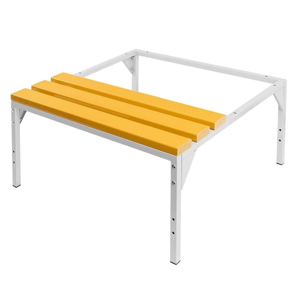 Mega-M WPC skab bund med bænk 80x80x43 cm sammenfoldeligt