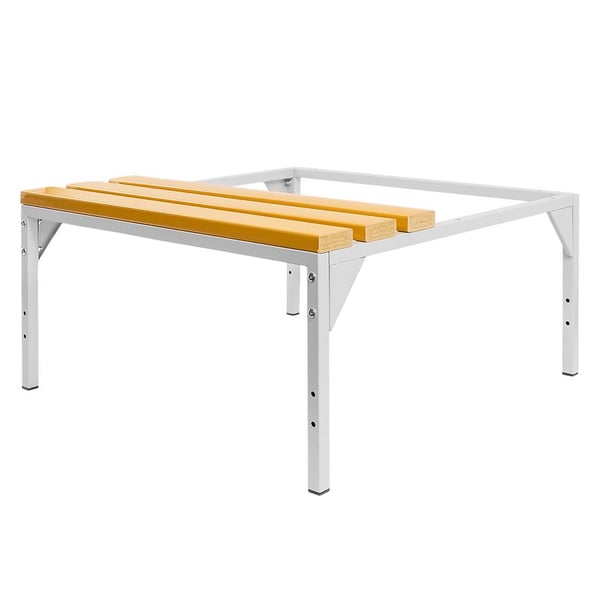 Mega-M WPC skab bund med bænk 80x80x43 cm sammenfoldeligt Mega-M WPC skab bund med bænk 80x80x43 cm sammenfoldeligt
